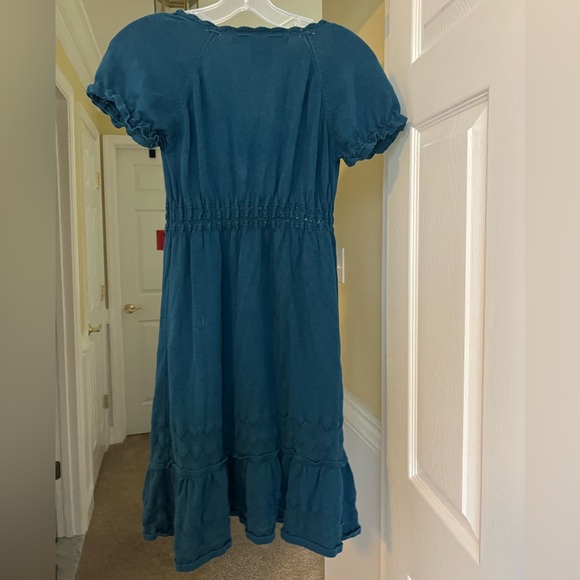 Blue patterned dress - Picture 2 of 4